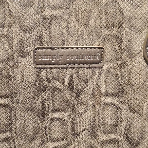 Simply Southern Snake Print Tote Bag (37) - Image 2