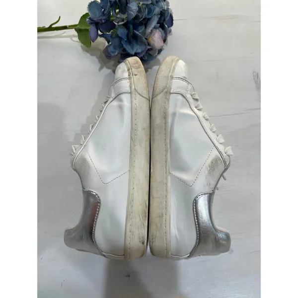 Soda Star Sneakers White Silver Accents‎ Casual Shoes Size 8.5 - Image 2