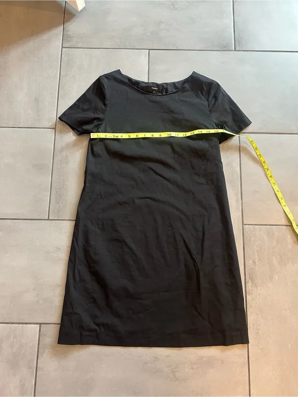 Theory Sheath Dress in Good Wool | Black - Image 5