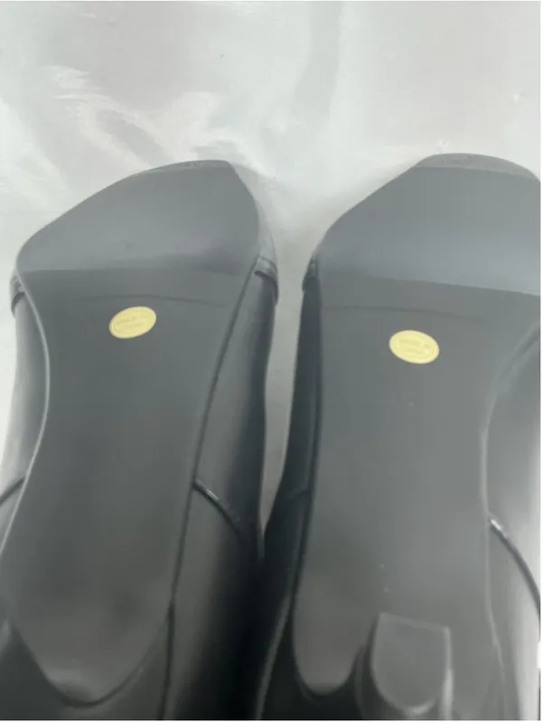 Woman’s Black Knee High Pull On Boots Square Toe Kitten Heel 9.5 - Image 7