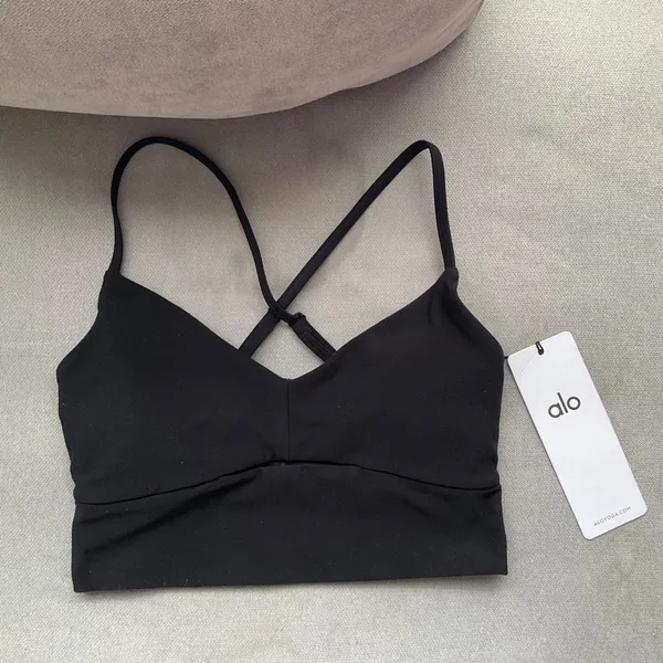 Alo Yoga Alosoft Highlight Bra Black XS - Image 2