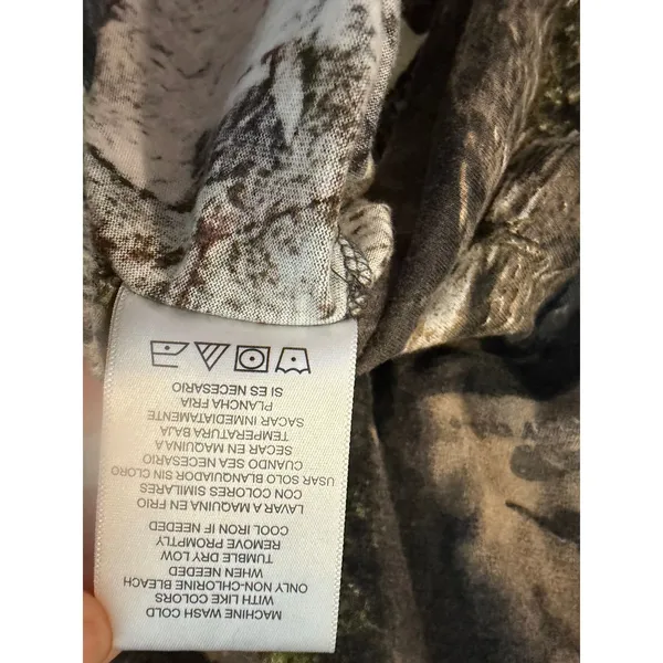 Field & Stream Camo T-Shirt Womens XL Mossy Oak Break Up Country V-Neck Hunting - Image 7