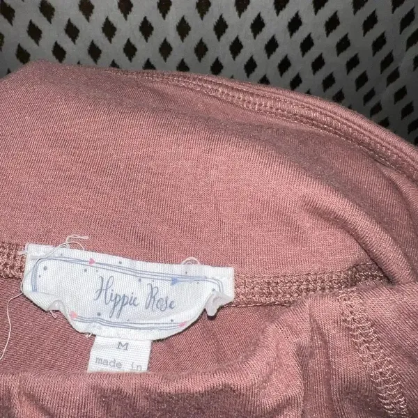 Hippie rose biker shorts with pockets lightweight size M - Image 3