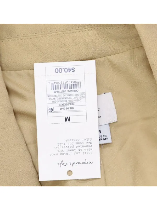 NWT A New Day Signature Crepe Slim Fit Blazer Jacket 92994546 Tan Brown M - Image 8