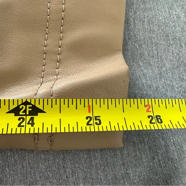 Jonathan Simkhai Women’s Tessa Faux Leather Camel Colored Pants Size 10 - Image 9