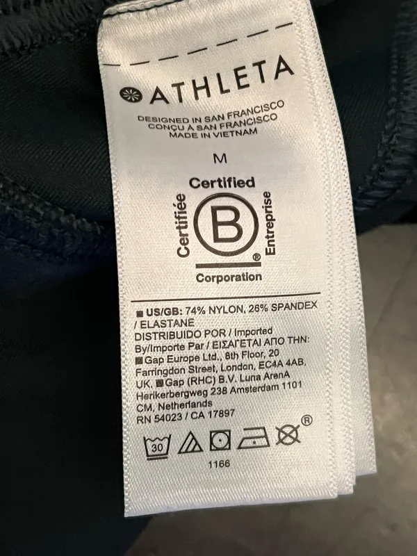 Athleta Pants Womens Medium Blue Skinny Track Ankle Zip Pocket Stretch Athletic - Image 10