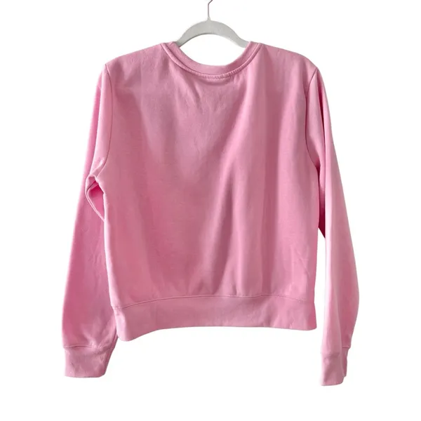Barbie Sweatshirt Ski Club 1959 Size Large Pink Crewneck‎ Graphic Cropped NEW - Image 4