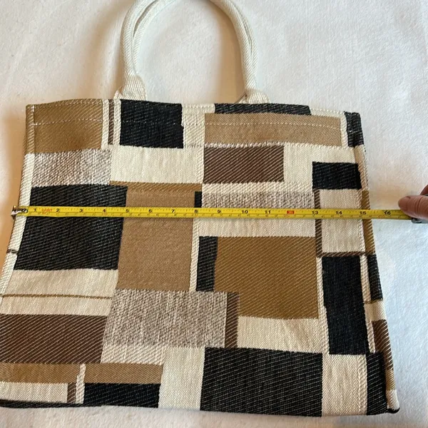 NWOT Nice Link Geometric Patterned Tote Bag - Image 6
