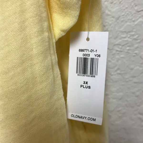 NWT OLD NAVY Lychee Yellow Tank Top Size 3X - Image 8