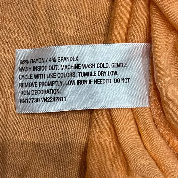 Mossimo Denim Chic Orange Studded Women's Tee - Image 4