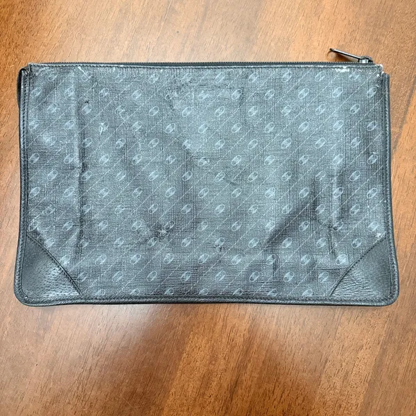 GUCCI GG Supreme Pouch PVC Black Gray 89 01 029 - Image 2