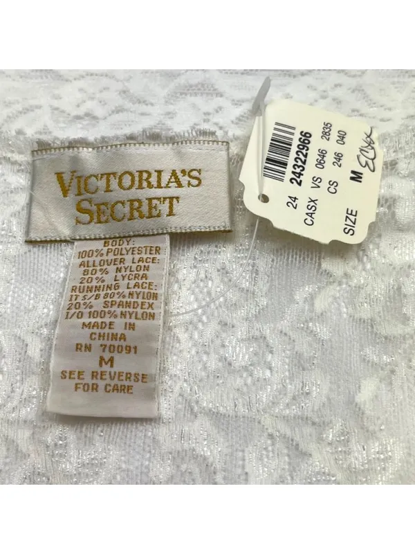 Victorias Secret Floral Babydoll Lace Chemise With Adjustable Straps Size M 31a - Image 3