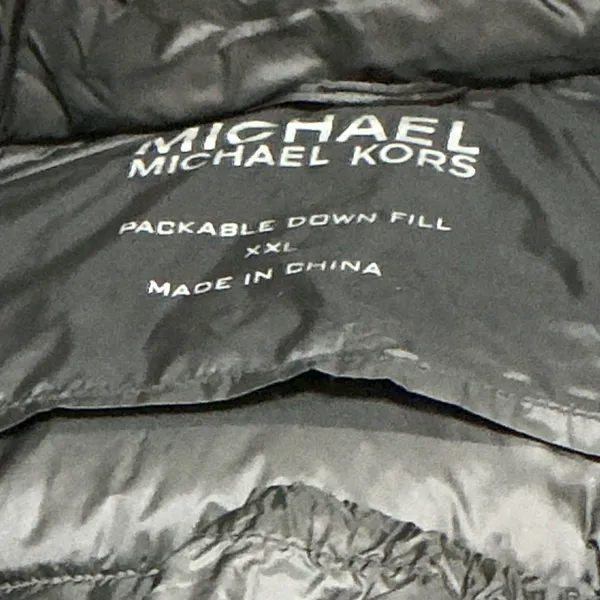 MICHAEL Michael Kors Women XXL Black Packable Down Puffer Coat Hooded - Image 5