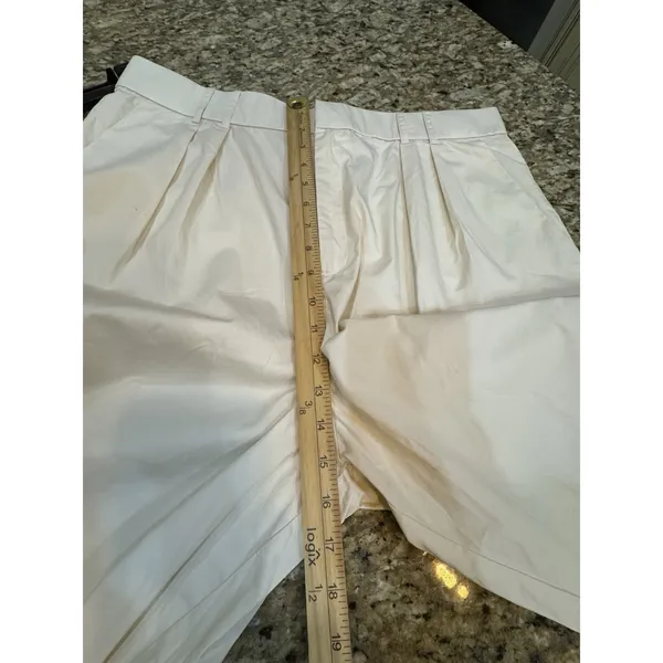Anthropologie Mare Mare Curved-Hem Chino Pants Wide Leg Light Sand Size XL - Image 10