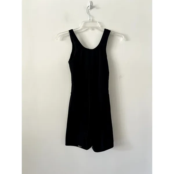 SET ACTIVE Black Round Neck Athletic Sporty Romper Size M - Image 3