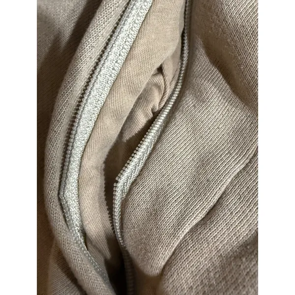 Alo Yoga Womens Sweat Shorts Camel‎ Tan High Waist Cotton Blend Size S - Image 9