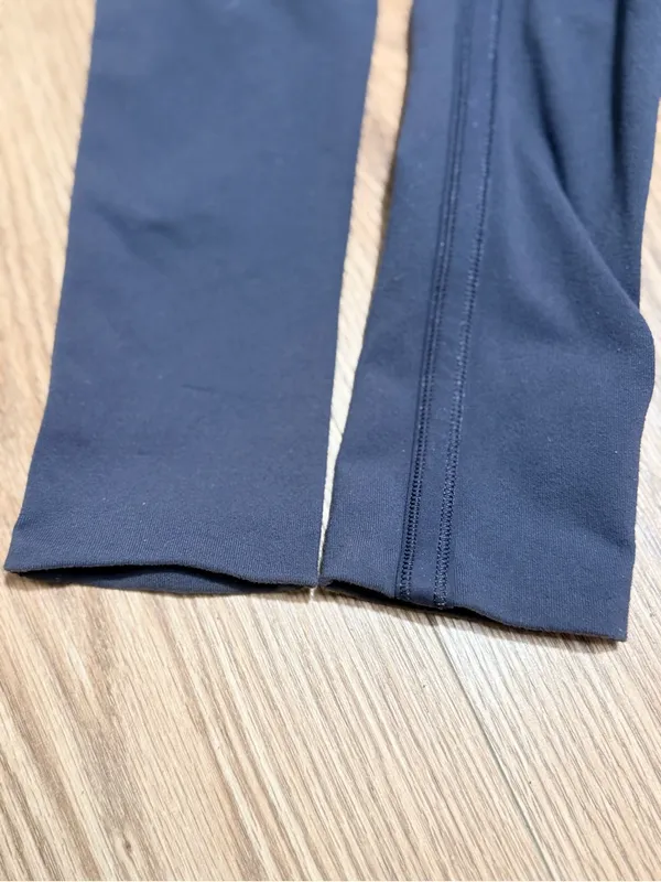 Lululemon Women's Size 4 Gray Ruched Full Zip Hoodie Jacket Heathered Panels - Image 6