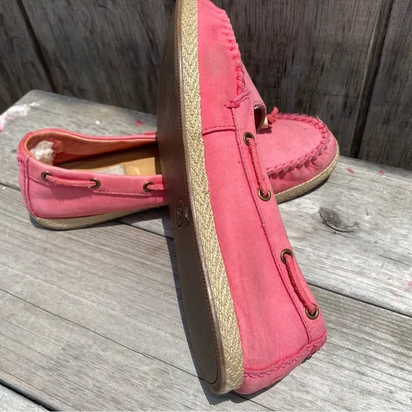 UGG Suzette Pink Moccasins Loafer Slip Ons Size 8 - Image 4