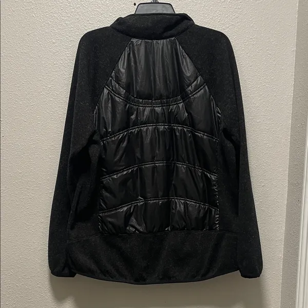 London Fog Women's Black Quilted Down Puffer Lightweight Thumbholes Jacket - Image 5