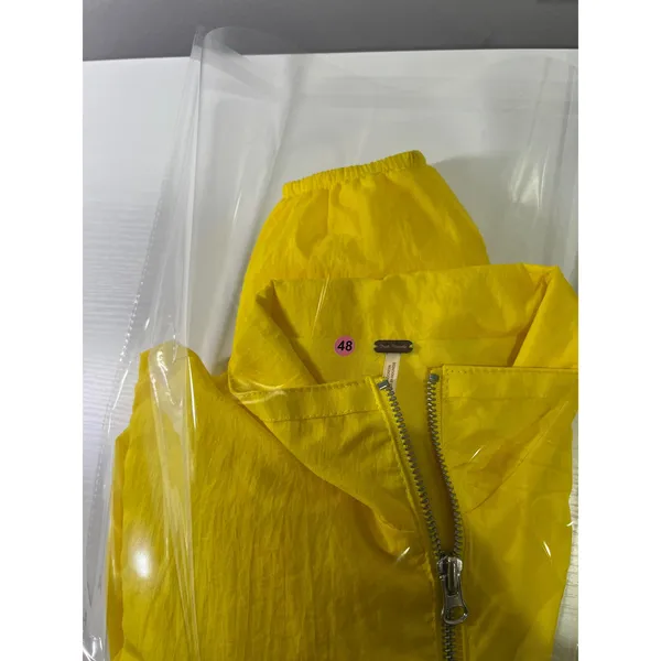 Free‎ People Movement Yellow Babydoll Windbreaker Zip Up Jacket XS Neon - Image 11