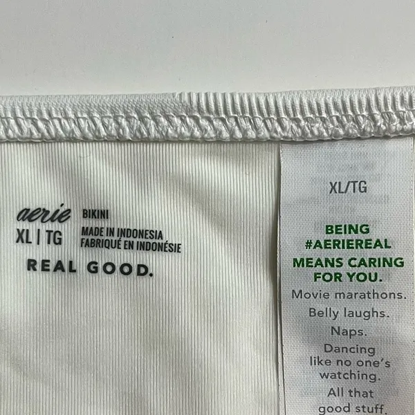Aerie • NWT White Jacquard Women's Swim Bottoms - Image 4