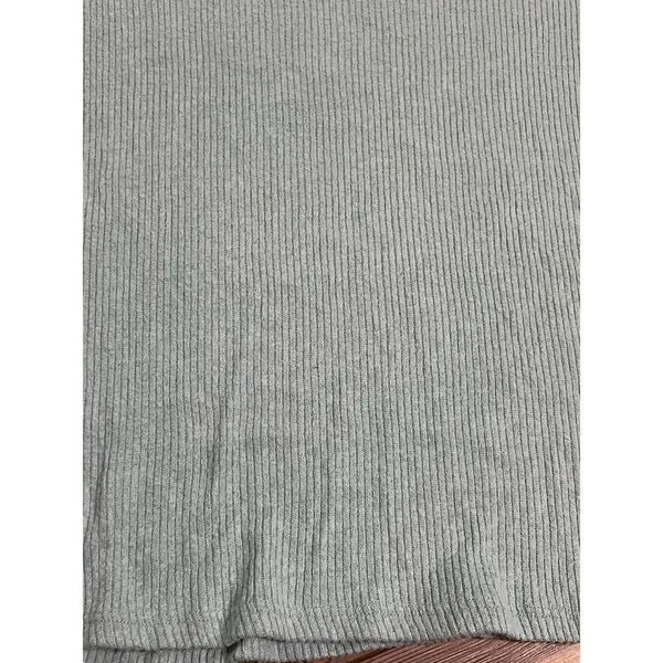 ‎Perfect Peach ribbed Vneck light green sweater small - Image 10