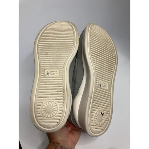 UGG Neutra Metallic Slip-On Sneakers Womens 9.5 Silver Good Branded Gore Strap - Image 7