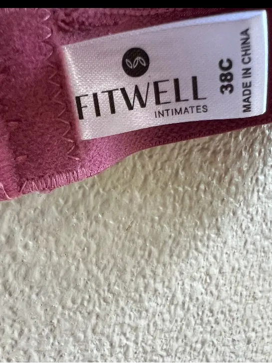 FITWELL Everyday Wireless Soft-Cup Bra in Dusty‎ Rose size 38C - Image 4