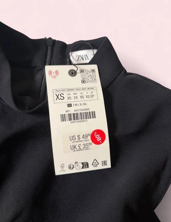 ZARA Dress Black Women’s Shift Dress - Image 3