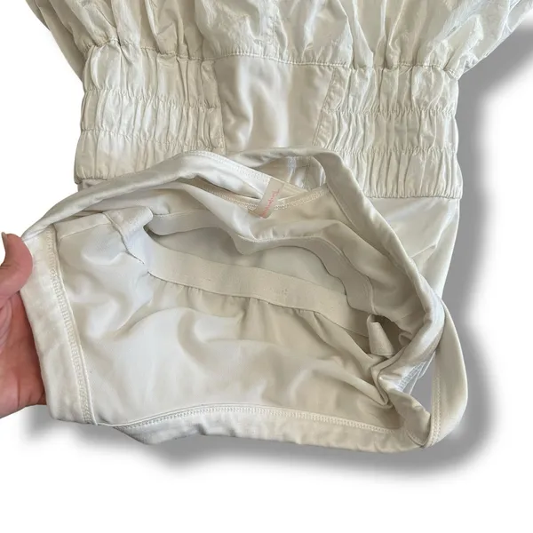 Free People Movement FP Movement White Romper‎ Small Cross Back Skirted Playsuit - Image 11