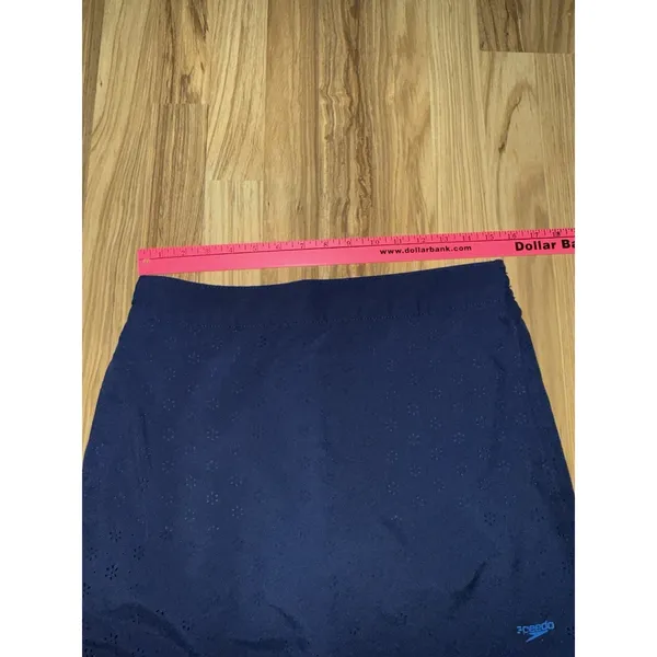 Speedo Women's Navy Blue Skort Sz Small Eyelet Cut‎ Shorts UPF 50+ Protection - Image 6