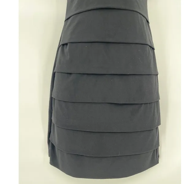 B.Darlin Sequin Tiered Cocktail Dress Sz 3/4 Y2K Glam HOCO Party Holiday Black - Image 4