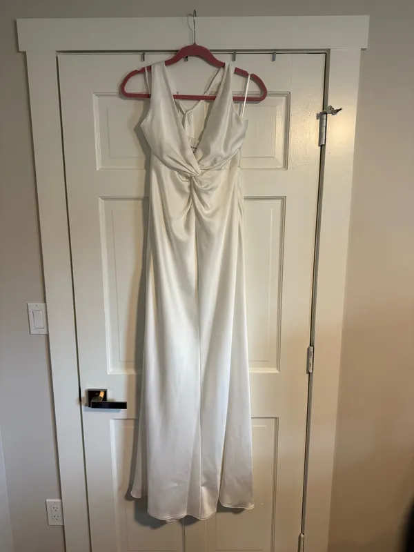 ASOS Twist front white halter maxi dress - Image 4