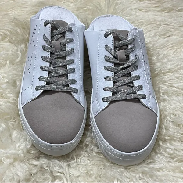 Steven By Steve Madden White Slip On Vegan Leather Sneakers 8M - Image 2