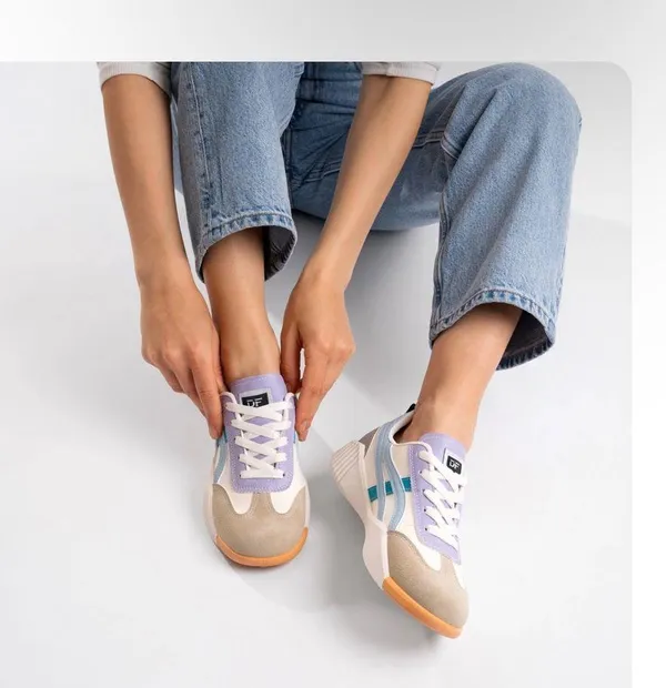 DeFlorance DF Cloudea Sneakers Purple and Blue Size 8.5 - Image 3