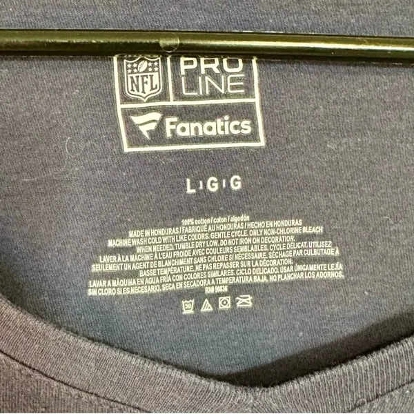 Fanatics NFL Chicago Bears Reppin' the North Navy and Orange Long Sleeve Tee - L - Image 2