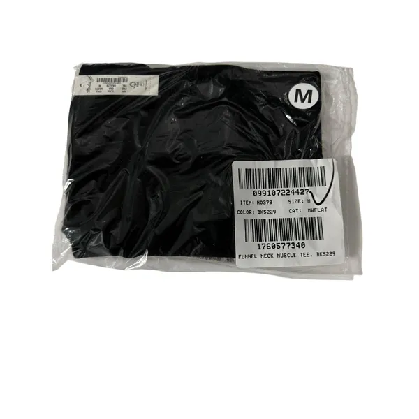 Madewell Funnelneck Cropped Muscle Tee True black M NWT - Image 5