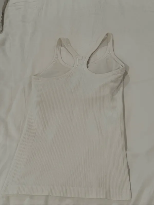 lululemon athletica Ribbed Racerback Tank - White - Image 3