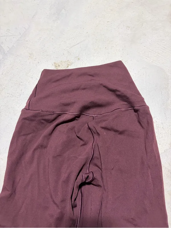 Aerie offline real me flare High-Waist Yoga Pants leggings Burgundy XXS - Image 5
