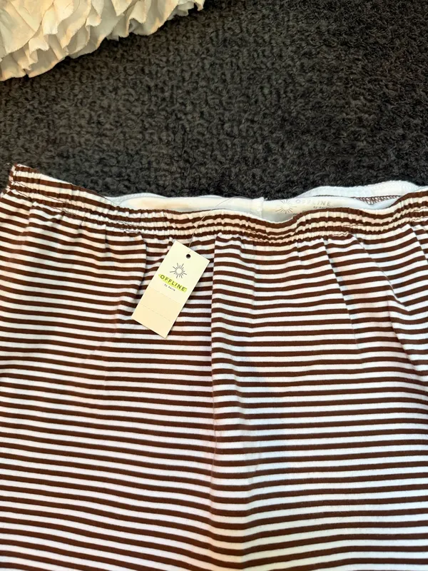 offline by aerie striped cotton skort - Image 2