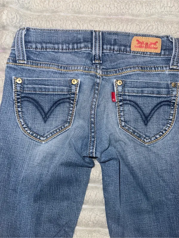 Levi’s 524 Too Superlow Low Rise Jeans Size 0 - Image 8