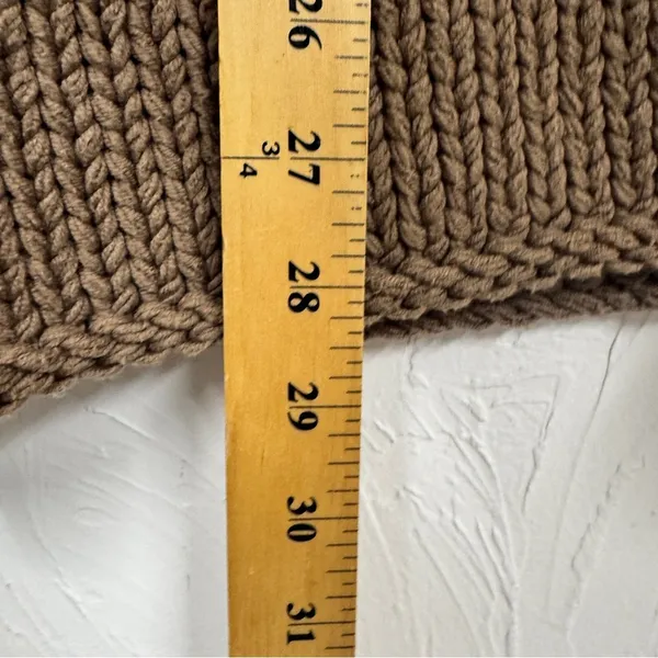 Soft Surroundings Brown Chunky Knit Oversized Sweater Womens L Lagenlook Fall - Image 4