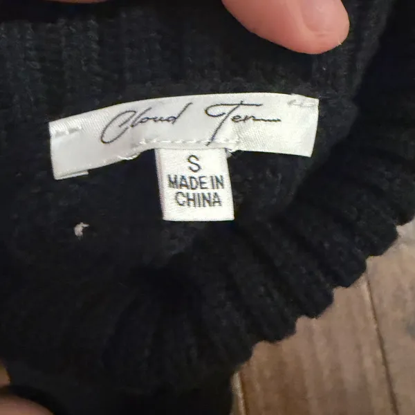 Cloud Ten Black Turtleneck Sweater Vest - Image 3