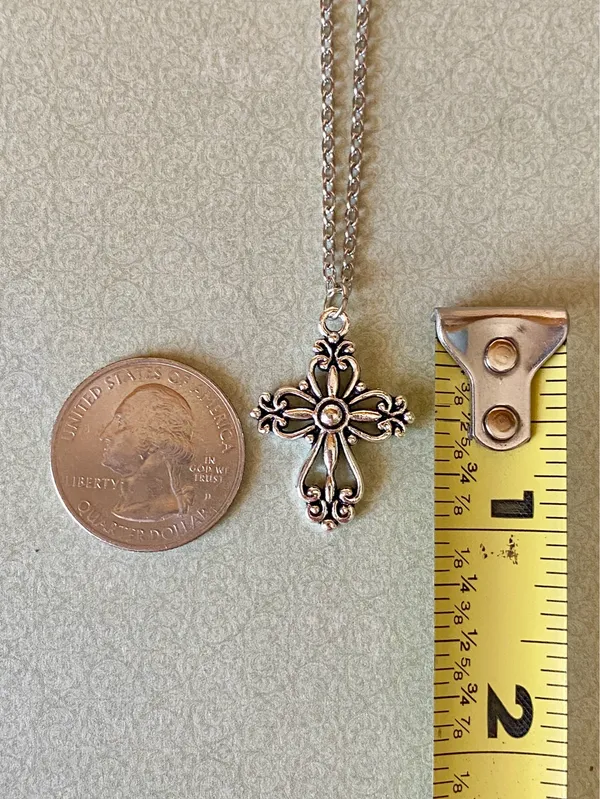 Handmade vintage antique goth cross necklace✝️ - Image 7