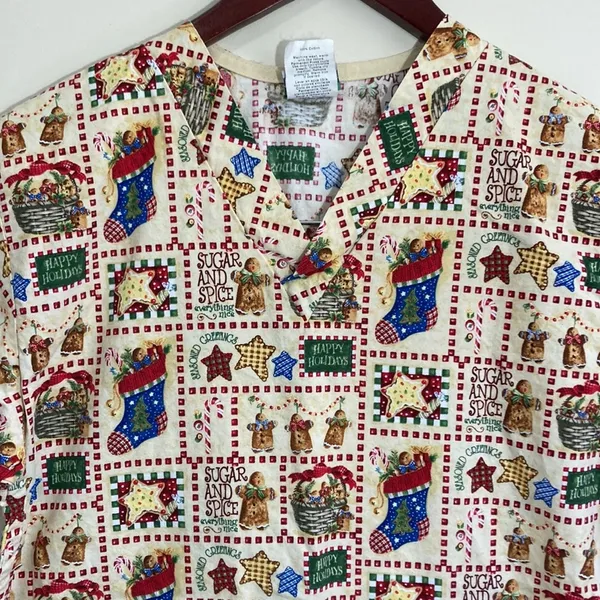 WS Gear Womens Scrub Top Size XS - Image 2