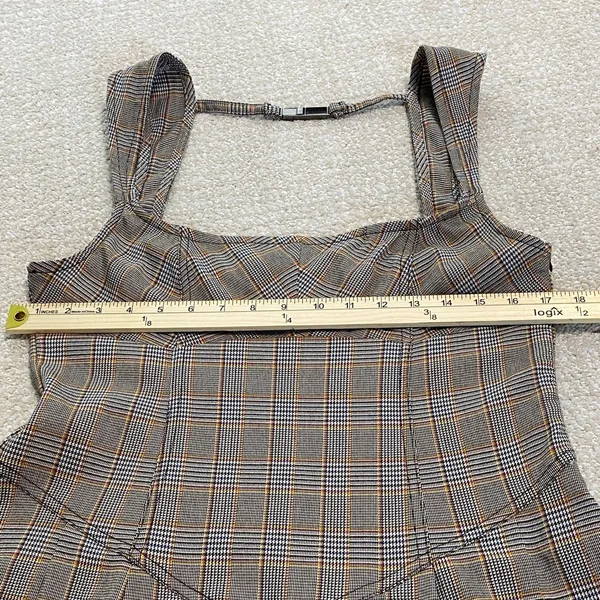 BDG Gray Plaid Midi Dress Size L - Image 13