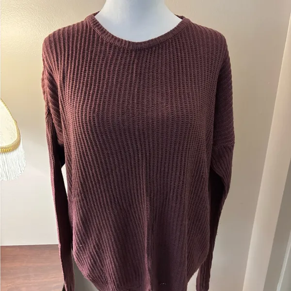 Brandy Melville Plum Knit Sweater - Image 5