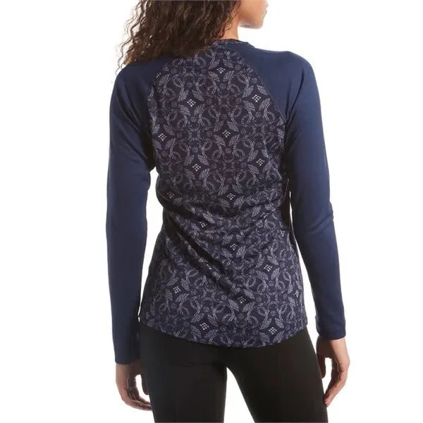 Patagonia Capilene‎ Midweight Crew Women's Small Artic Ox Geo Blue Baselayer Top - Image 3