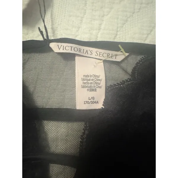 Victoria's Secret Babydoll Slip Size L 170/104A Black Sheer - Image 4