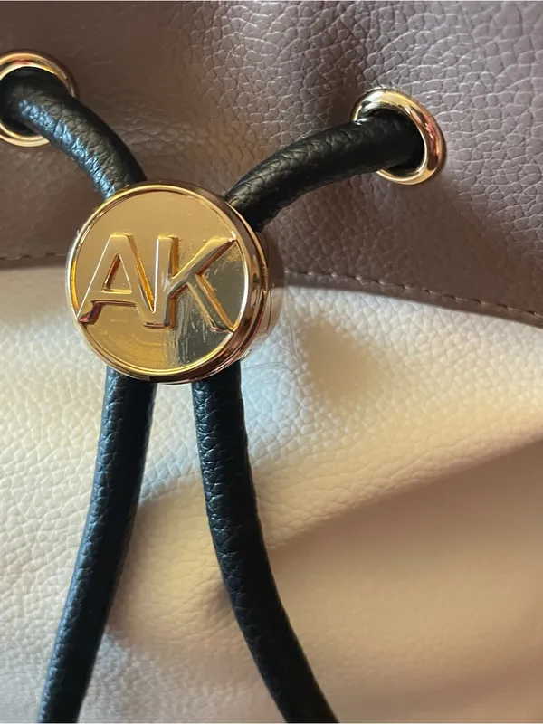 ANNE KLEIN Colorblock Bucket Bag Crossbody Shoulder Purse Drawstring Card Holder - Image 13